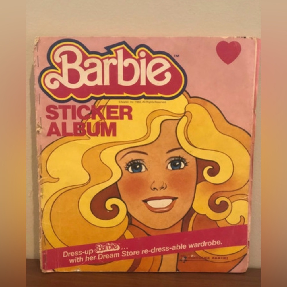 Vintage Barbie Doll Sticker Book Album 1983